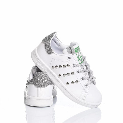 Adidas Stan Smith Junior Silvery Stan smith Borchie,Glitter