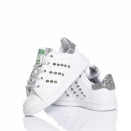 Adidas Stan Smith Junior Silvery Stan smith Borchie,Glitter
