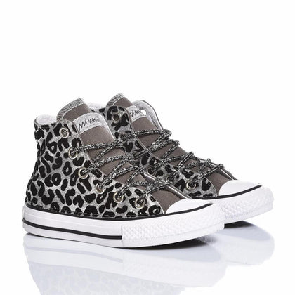 Converse Junior Leo Silver Chuck Taylor Hi Animalier