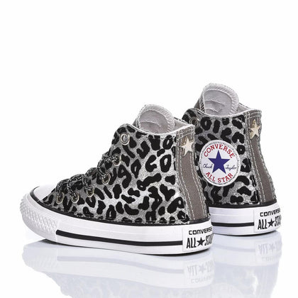 Converse Junior Leo Silver Chuck Taylor Hi Animalier