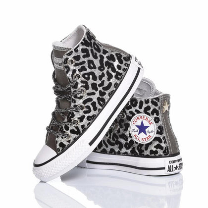 Converse Junior Leo Silver Chuck Taylor Hi Animalier