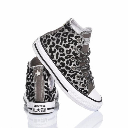 Converse Junior Leo Silver Chuck Taylor Hi Animalier