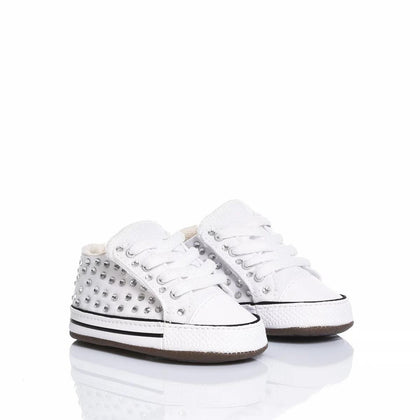 Converse Culla Swarovski Bianca Chuck Taylor Hi Swarovski