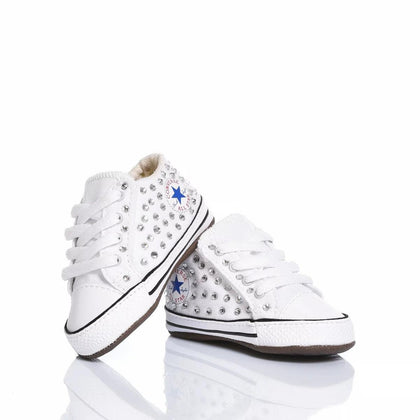 Converse Culla Swarovski Bianca Chuck Taylor Hi Swarovski