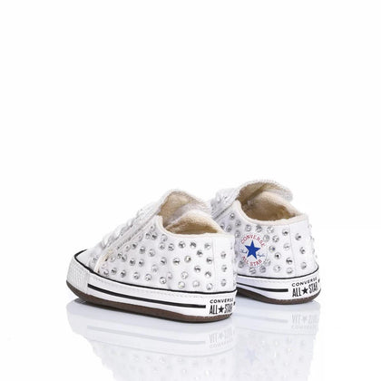 Converse Culla Swarovski Bianca Chuck Taylor Hi Swarovski