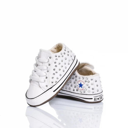 Converse Culla Swarovski Bianca Chuck Taylor Hi Swarovski