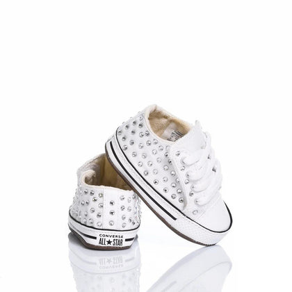 Converse Culla Swarovski Bianca Chuck Taylor Hi Swarovski