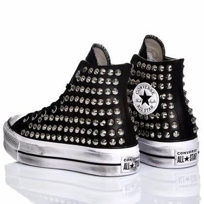 Converse Platform Pelle Borchie Nera