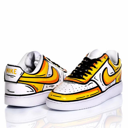 Nike Comics Sun Court Vision Dipinto