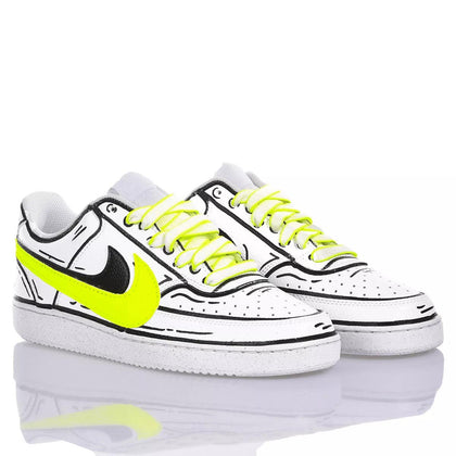 Nike Neon Comics Court Vision Dipinto