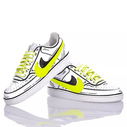 Nike Neon Comics Court Vision Dipinto