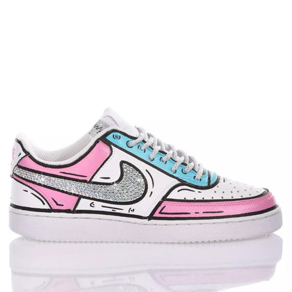 Nike Comics Cinderella Court Vision Dipinto