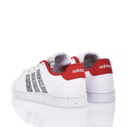 Adidas Junior Red & Silver