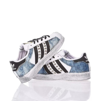 Adidas Superstar Junior Indigo Bleached Superstar
