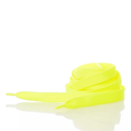 Lacci Piatti Giallo Fluo 140 cm