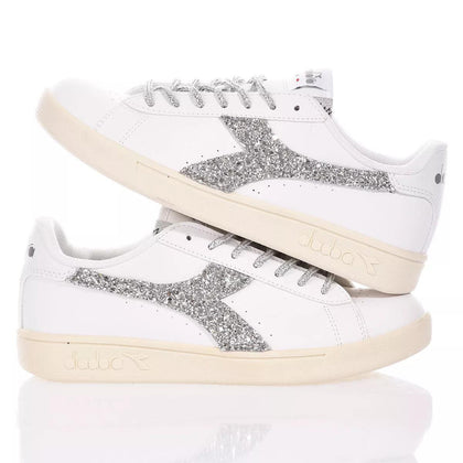 Diadora Glitter Silver Borchie,Dipinto,Glitter