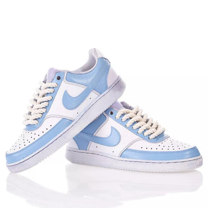 Nike Dye Cerulean Court Vision Dipinto