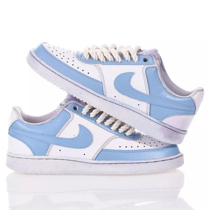 Nike Dye Cerulean Court Vision Dipinto
