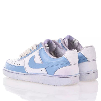 Nike Dye Cerulean Court Vision Dipinto