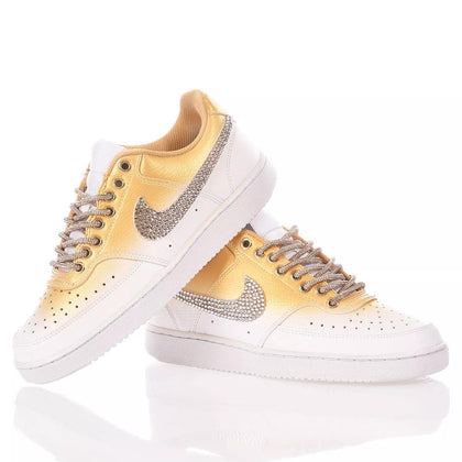 Nike Shade Gold Court Vision Swarovski