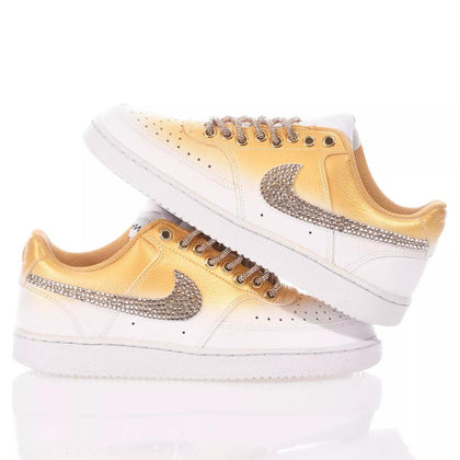 Nike Shade Gold Court Vision Swarovski