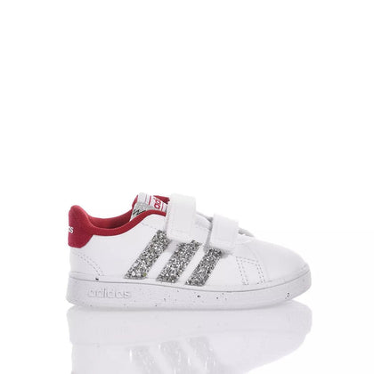 Adidas Baby Red & Silver