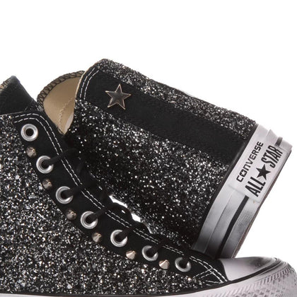 Converse Glitter Black Chuck Taylor Hi Glitter
