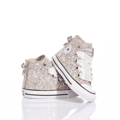 Converse Baby Full Champagne Chuck Taylor Hi Glitter