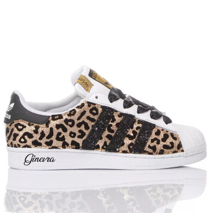 Adidas Superstar Leo Gold Superstar Animalier,Glitter
