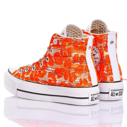 Converse Platform Orange Leo Platform Animalier,Special,Swarovski