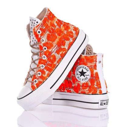 Converse Platform Orange Leo Platform Animalier,Special,Swarovski