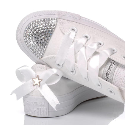 Converse Swarovski Lady White Ox Chuck Taylor Hi Swarovski