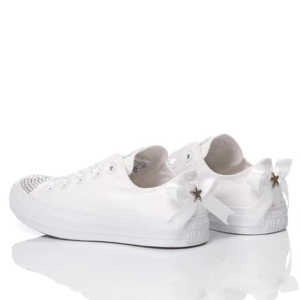 Converse Swarovski Lady White Ox Chuck Taylor Hi Swarovski