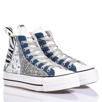 Converse Platform Zebra Lace Platform Animalier,Glitter