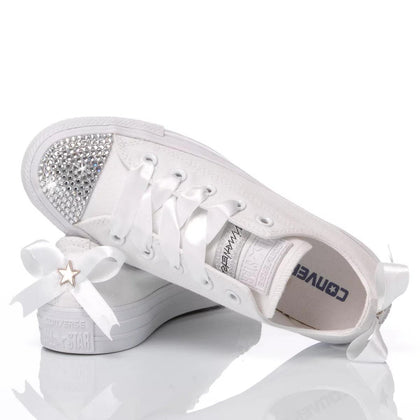 Converse Swarovski Lady White Ox Chuck Taylor Hi Swarovski