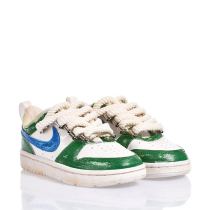 Nike Junior Green Vintage Court Vision Dipinto,Special