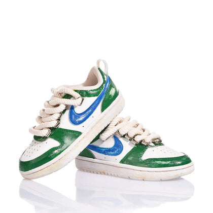 Nike Junior Green Vintage Court Vision Dipinto,Special