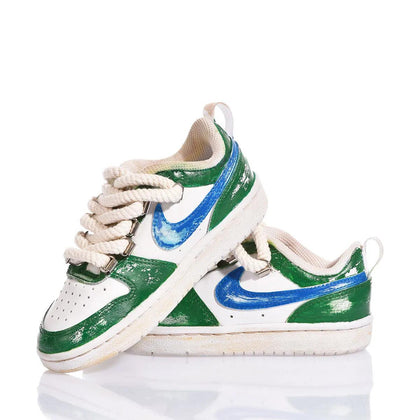 Nike Junior Green Vintage Court Vision Dipinto,Special