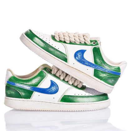 Nike Green Vintage Court Vision Dipinto,Special