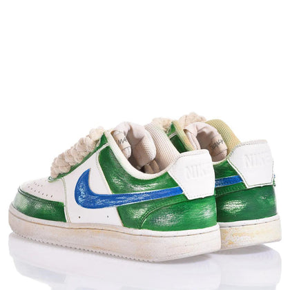 Nike Green Vintage Court Vision Dipinto,Special