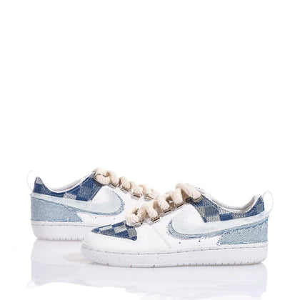 Nike Junior Denim Check Court Vision