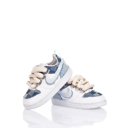 Nike Baby Denim Check Court Vision