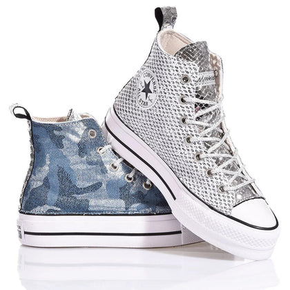 Converse Platform Denim Camo Platform Animalier