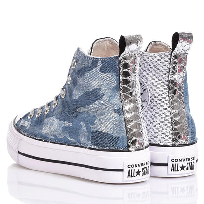 Converse Platform Denim Camo Platform Animalier
