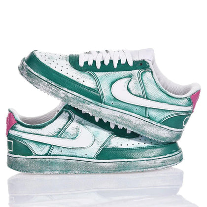 Nike Green Game Court Vision Dipinto