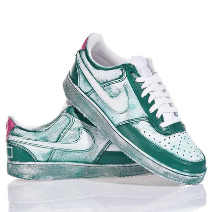 Nike Green Game Court Vision Dipinto