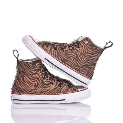 Converse Junior Tiger Rainbow Chuck Taylor Hi Animalier,Glitter