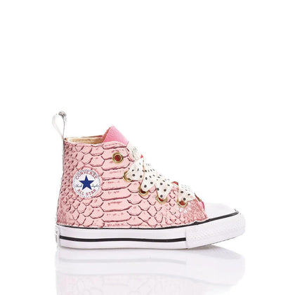 Converse Baby Pink Spark Chuck Taylor Hi Animalier,Glitter