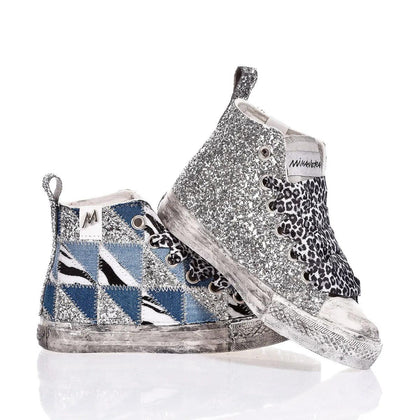 Mimanera Airlines Junior Denim Patch Airlines Animalier,Delavato,Glitter,Special