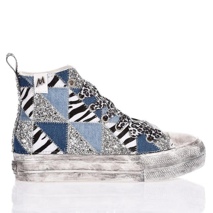 Mimanera Airlines Platform Denim Patch Airlines Platform Animalier,Delavato,Glitter,Special